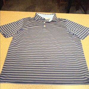 Kjus striped sun protection golf polo